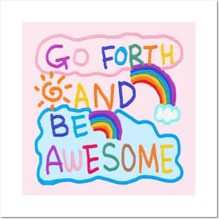 go forth and be awesome, OIL PAINTING Posters and Art